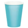 Vasos de papel azul bebé 250 ml (8) - Conver Party