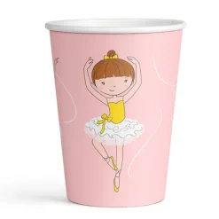 Vasos de papel Bailarinas 250 ml (8) - Amscan
