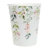 Vasos de papel flores 250 ml (10)
