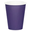 Vasos de papel morados 250 ml (8) - Conver Party