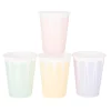 Vasos de papel multicolores pastel 205 ml (8) - My Little Day