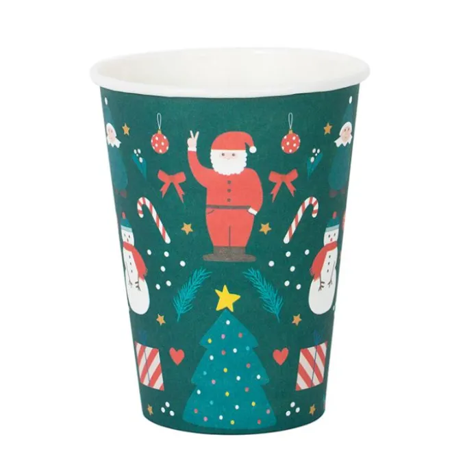 Vasos de papel Navidad 205 ml (8) - My Little Day