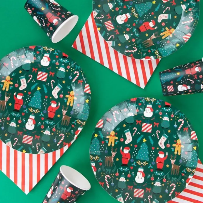 Vasos de papel Navidad 205 ml (8) - My Little Day