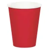 Vasos de papel rojos 250 ml (8) - Conver Party