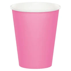 Vasos de papel rosas 250 ml (8) - Conver Party