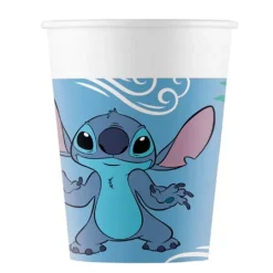 Vasos de papel Stitch y Angel 200 ml (8) - Decorata Party