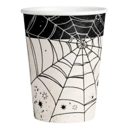 Vasos de papel Tela de araña 250 ml (8) - Amscan