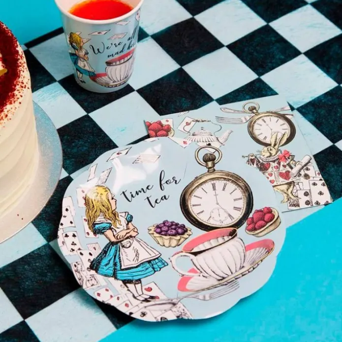 Vasos de papel Truly Alice 250 ml (8) - Talking Tables