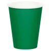 Vasos de papel verdes 250 ml (8) - Conver Party