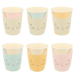 Vasos gatos 250 ml (8) - Meri Meri