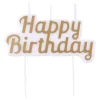 Vela Happy birthday dorada - PME