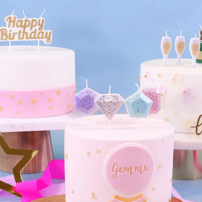 Vela Happy birthday dorada - PME