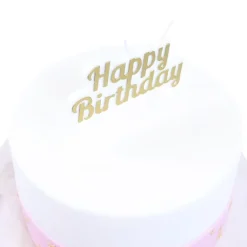 Vela Happy birthday dorada - PME