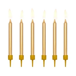 Velas doradas (6) - PartyDeco