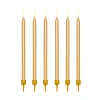Velas largas doradas (12) - PartyDeco