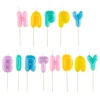 Velas letras colores Happy Birthday (13) - Dekora