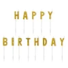 Velas letras con purpurina dorada Happy Birthday (13) - PartyDeco