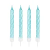 Velas perladas azules (4) - Modecor