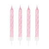Velas perladas rosas (4) - Modecor