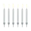 Velas plateadas (6) - PartyDeco
