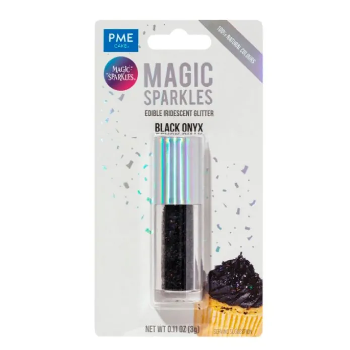 Virutas de purpurina negras Black Onyx Magic Sparkles 3 g - PME