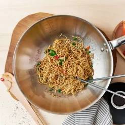 Wok Alchimy 32 cm - Acero inoxidable - De Buyer