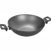 Wok antiadherente Titanium Nowo Inducción 32 cm - Aluminio fundido - Woll + REGALO paño